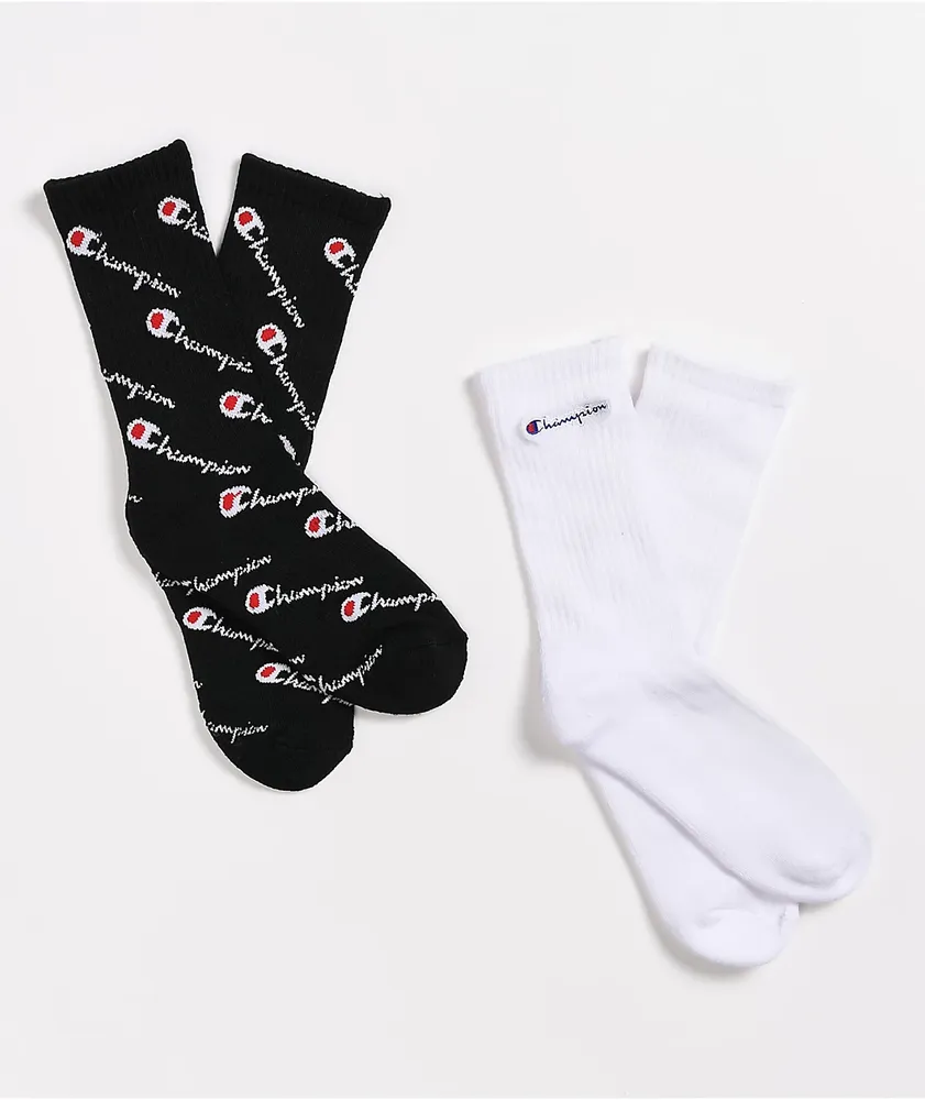 Champion black crew socks online