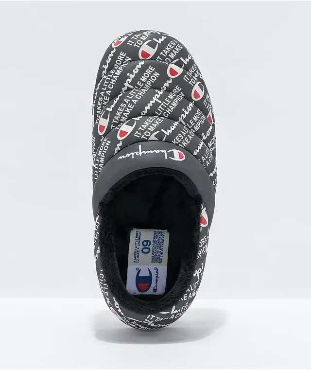 Champion Boys Varsity Reflective Black Slippers Dulles Town Center