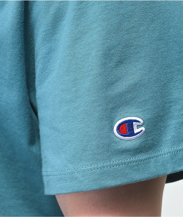 Champion Heritage Aqua Blue T Shirt Hamilton Place
