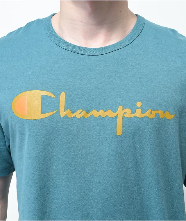 Champion turquoise shirt new arrivals