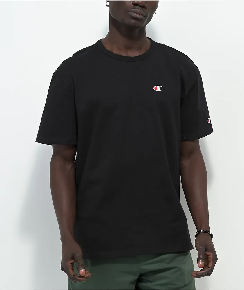 Champion Heritage Embroidered Black T Shirt CoolSprings Galleria