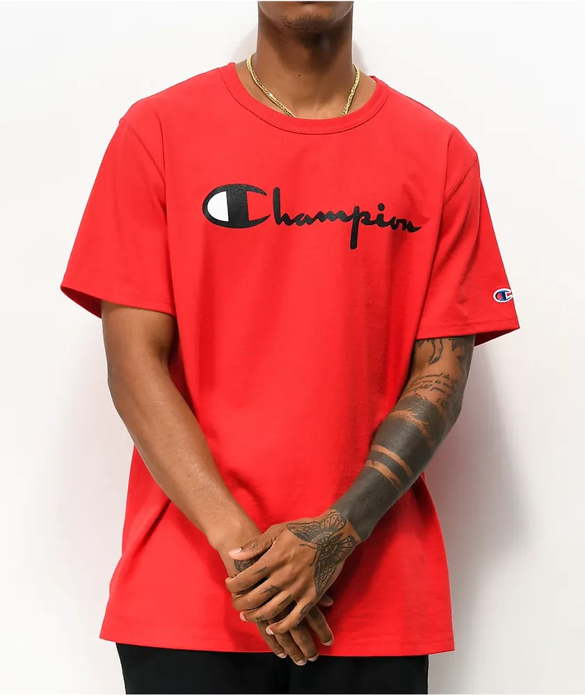 Champion shirt script sales