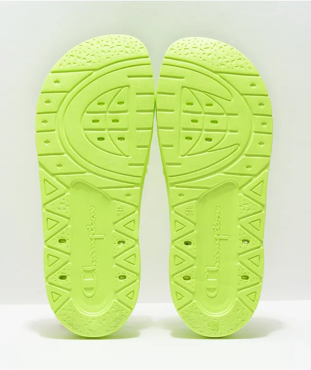 Champion Hydro C Neon Green Slide Sandals Dulles Town Center