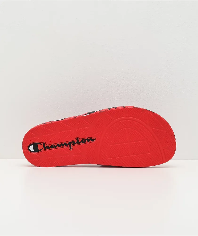 Champion red sandals best sale