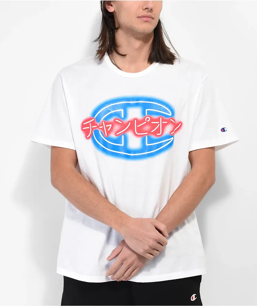Neon champion crewneck outlet