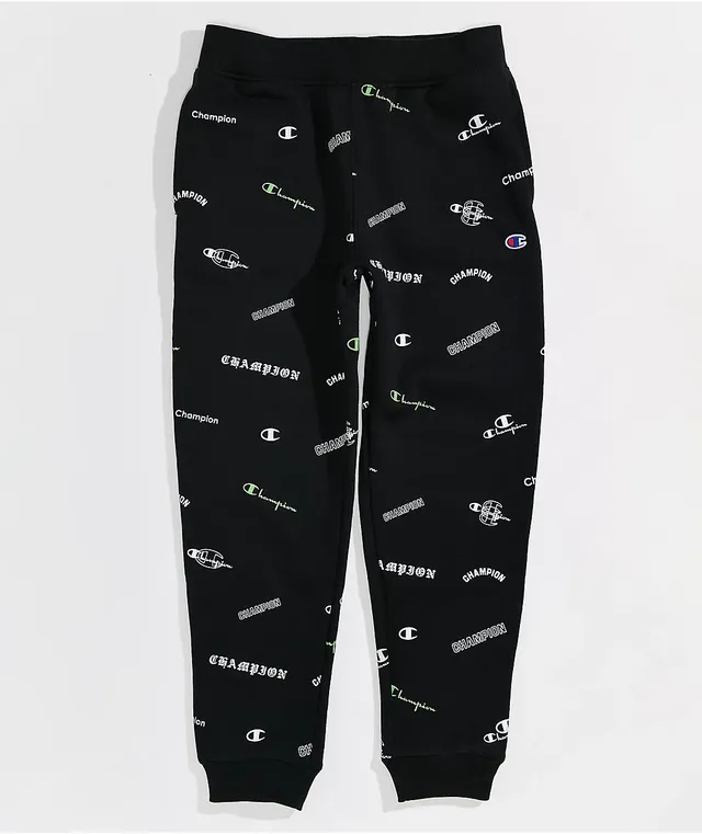 Champion Kids Logo Black Jogger Sweatpants Pueblo Mall
