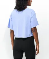Blue cropped champion shirt discount