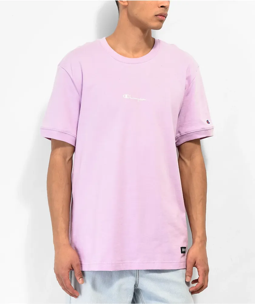 Champion t hotsell shirt purple
