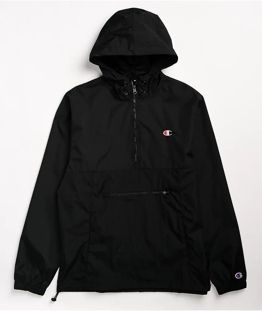 Champion Packable Black Anorak Jacket Pueblo Mall