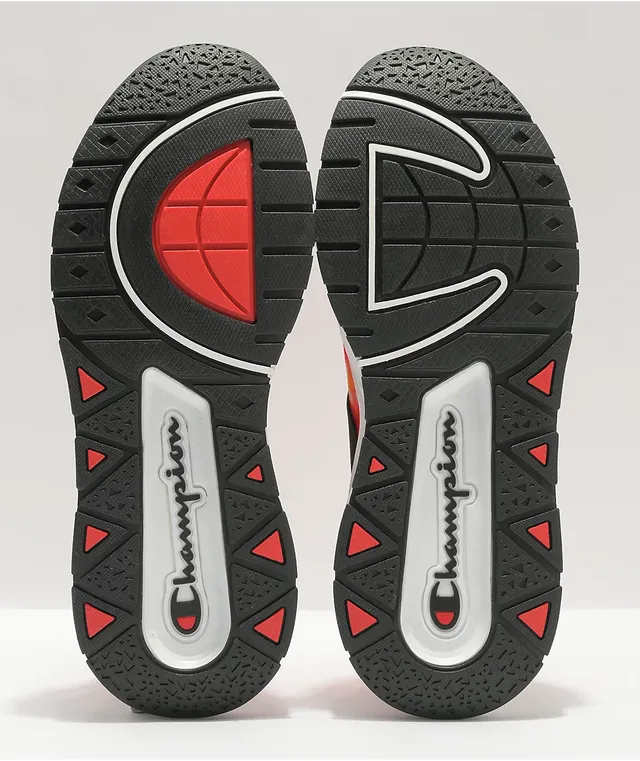 Black and rainbow champion shoes top
