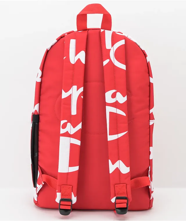 Red and white champion backpack online