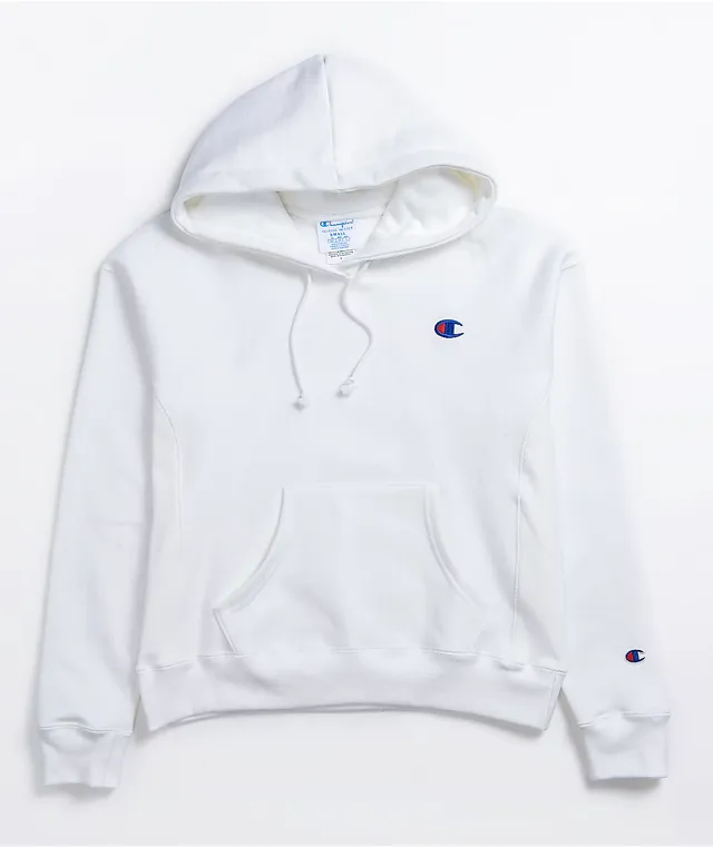 White champion shop hoodie small logo