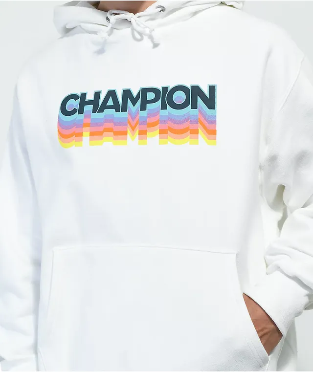 Champion multi 2025 logo sleeve hoodie