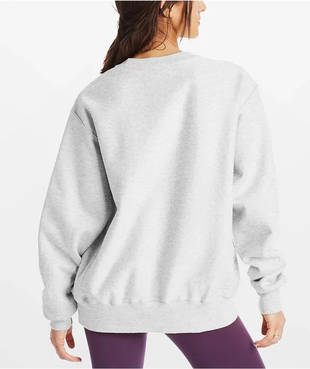 Champion Reverse Weave Silver Grey Crewneck CoolSprings Galleria