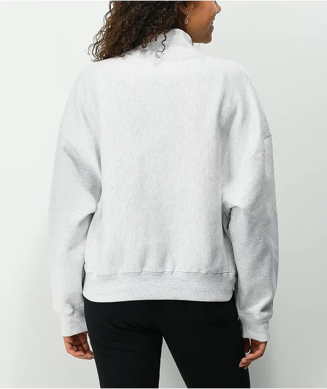 Champion mock neck cropped discount sweatshirt