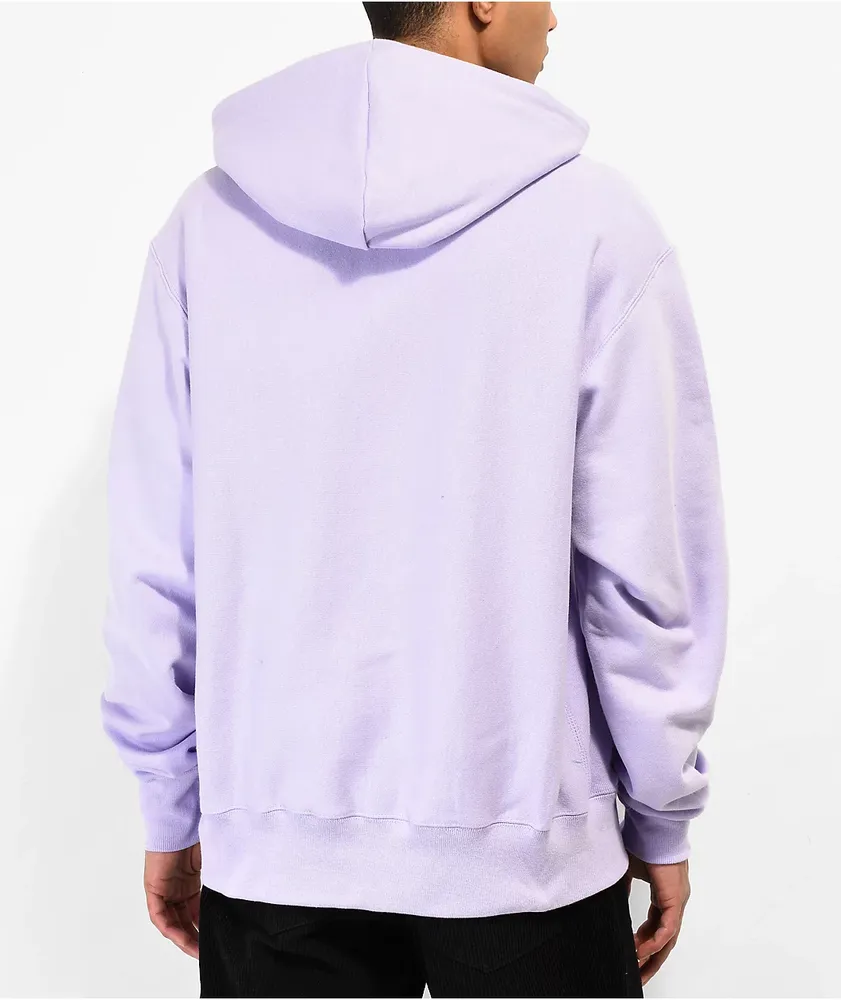 Champion Reverse Weave Small C Lavender Hoodie