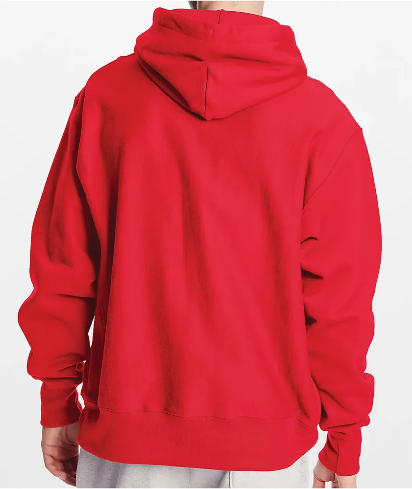 Champion Reverse Weave Small C Red Hoodie Mall of America