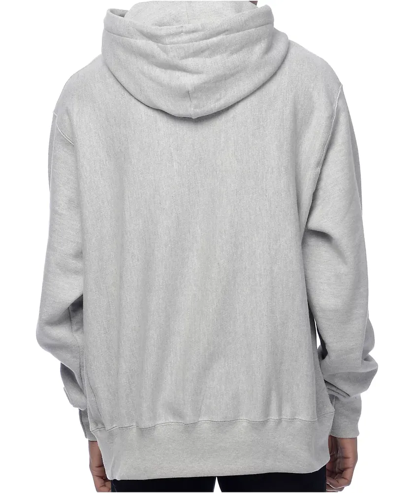 Champion Reverse Weave Small Logo Oxford Grey Hoodie Coquitlam