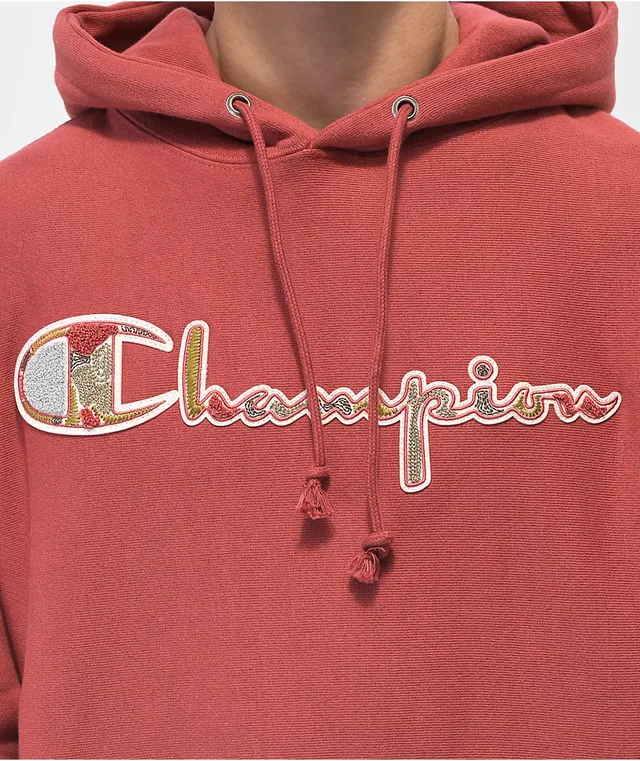 Pink champion hoodie top zumiez