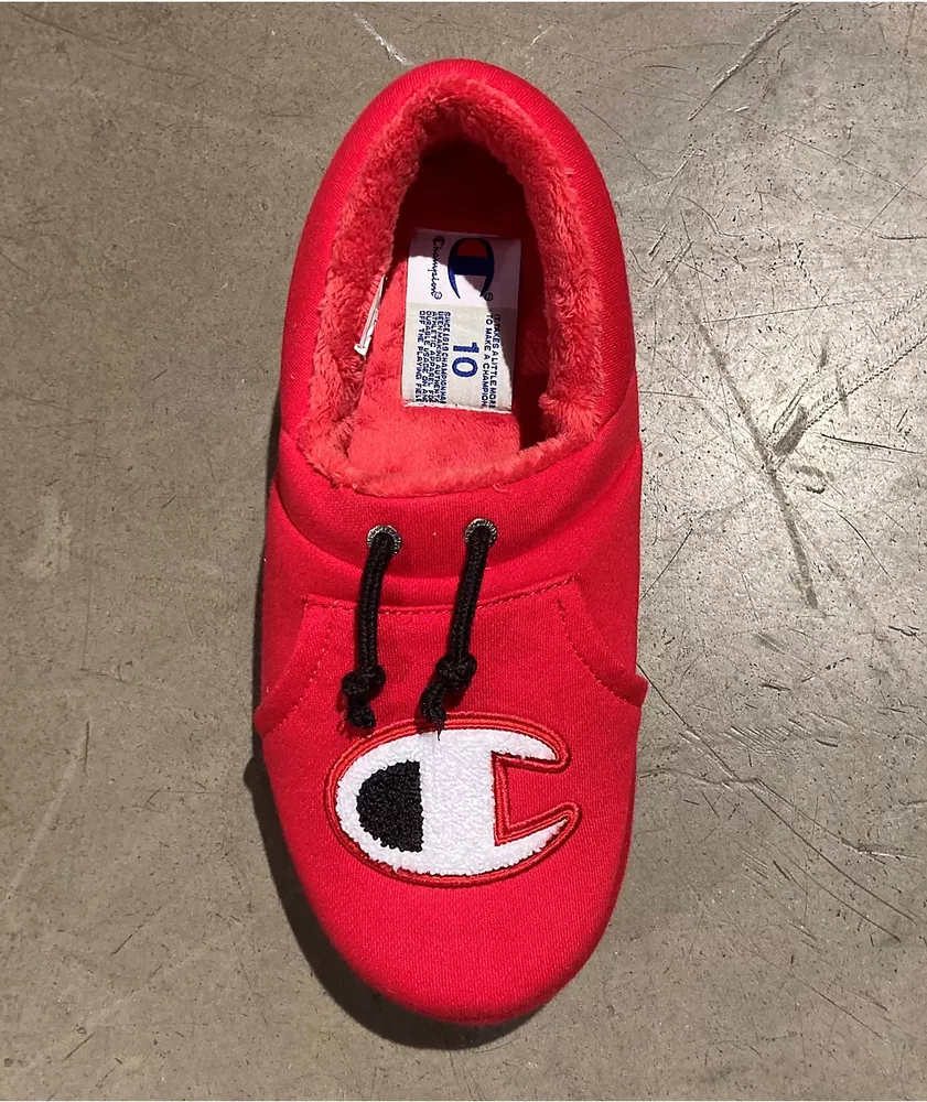 Champion university hotsell slippers red