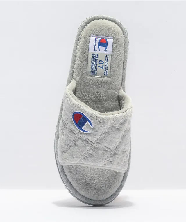Gray cheap champion slippers