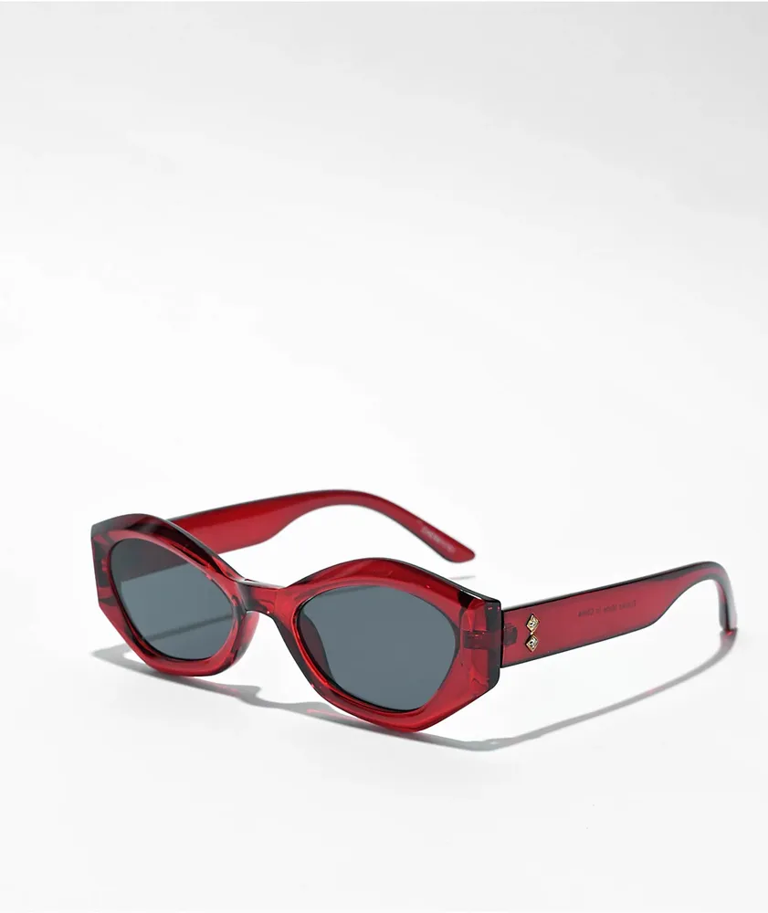 Zumiez Cherry Bomb Crystal Red Smoke Sunglasses Hamilton Place