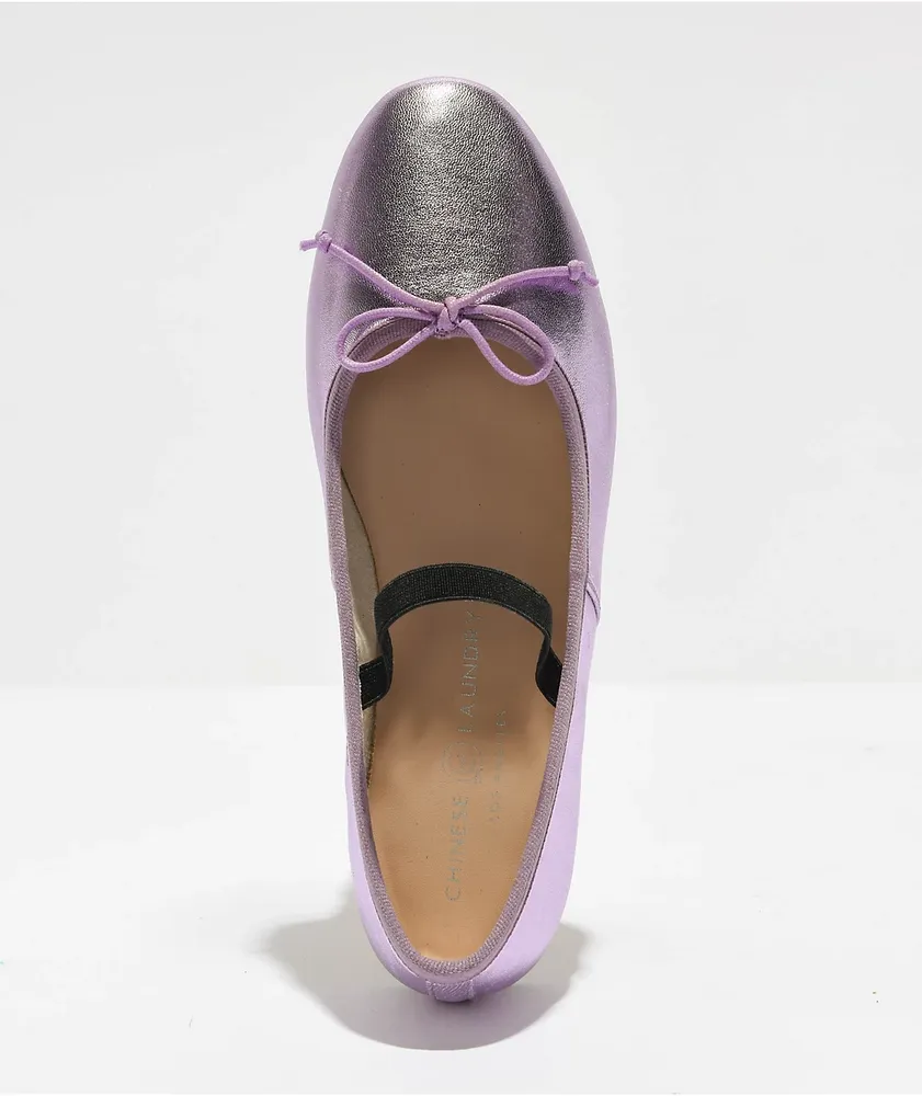 Dirty Laundry Chinese Laundry Audrey Lilac Metallic Ballet Flats