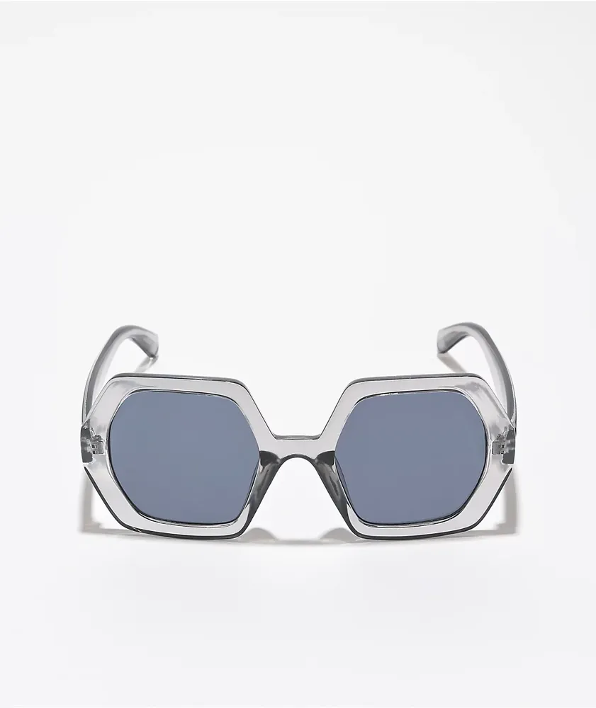 Eyeking Clear Grey Hexagon Sunglasses CoolSprings Galleria