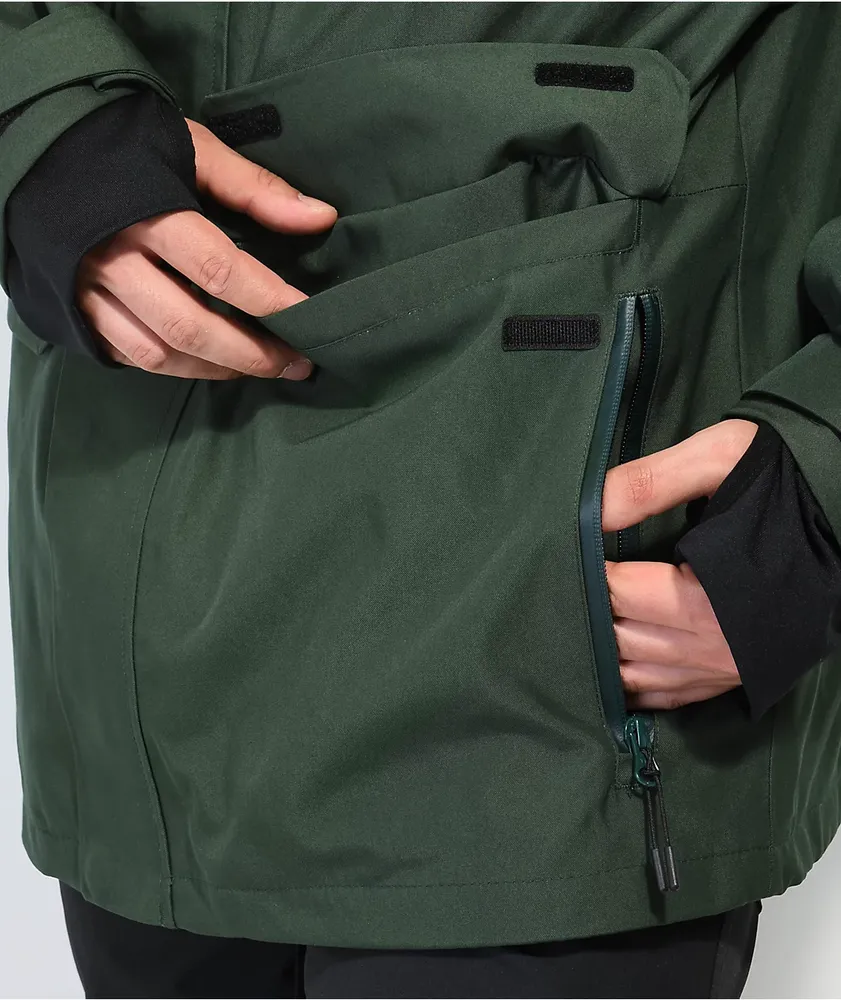 Forest green deals snowboard jacket