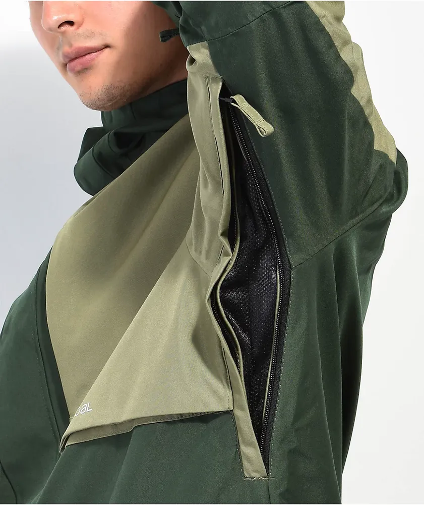 Coal Alta Green Snowboard Jacket 2023 at Hamilton Place in