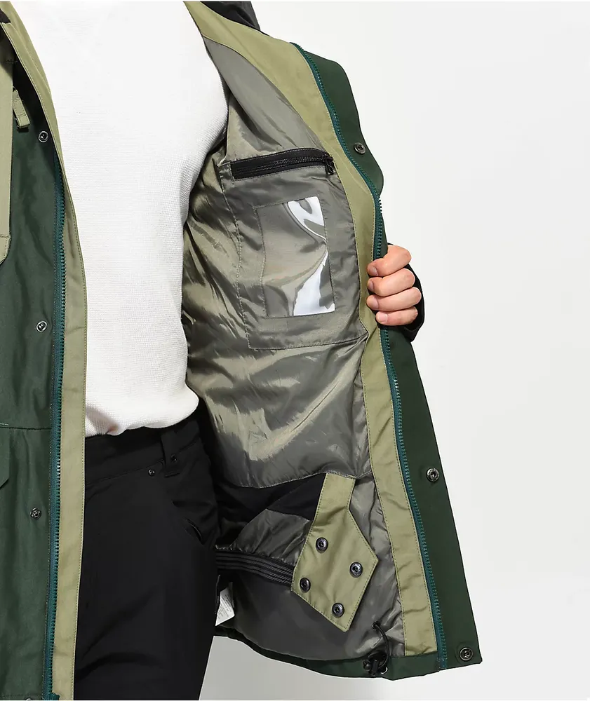 Coal Alta Green Snowboard Jacket 2023 at Hamilton Place in