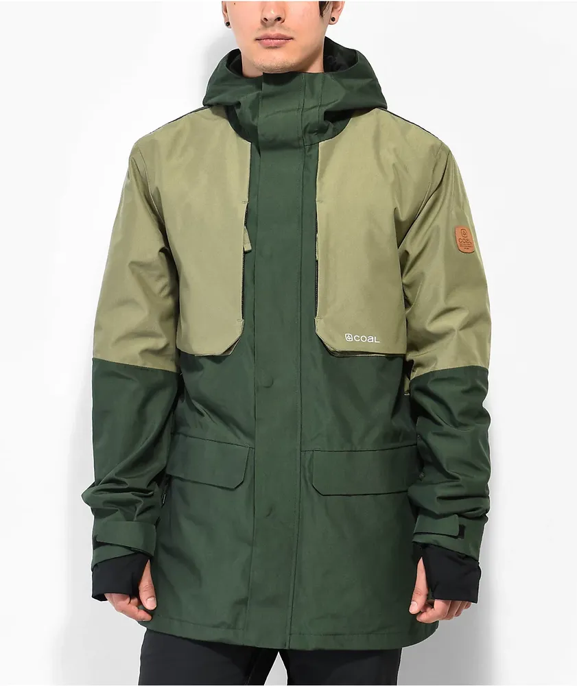 Green snowboard sales jacket