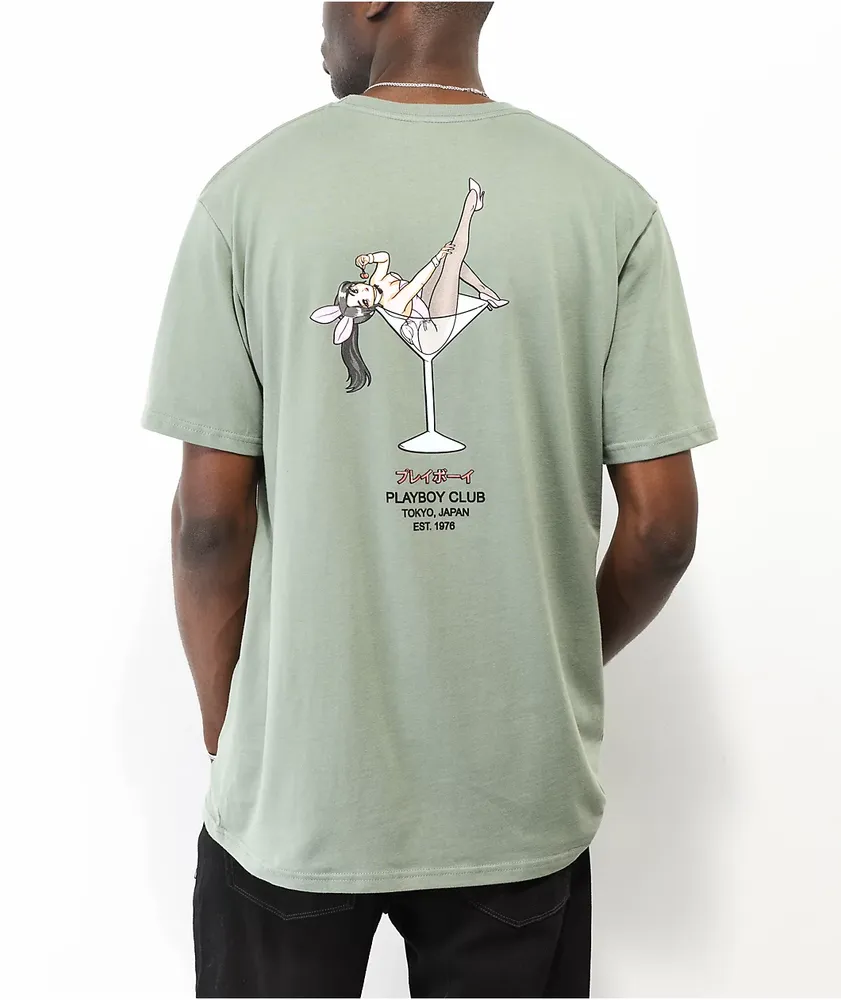 Green playboy shirt sales
