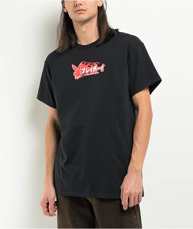 Color Bars x Playboy Livery Black T-Shirt | MainPlace Mall