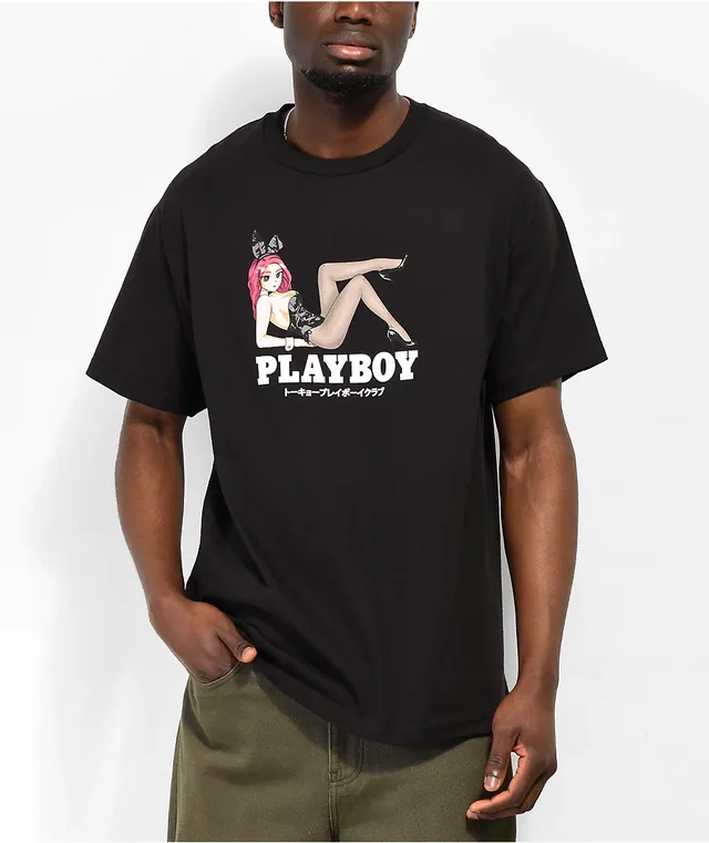 Color Bars x Playboy Open Late Black T Shirt Coquitlam Centre
