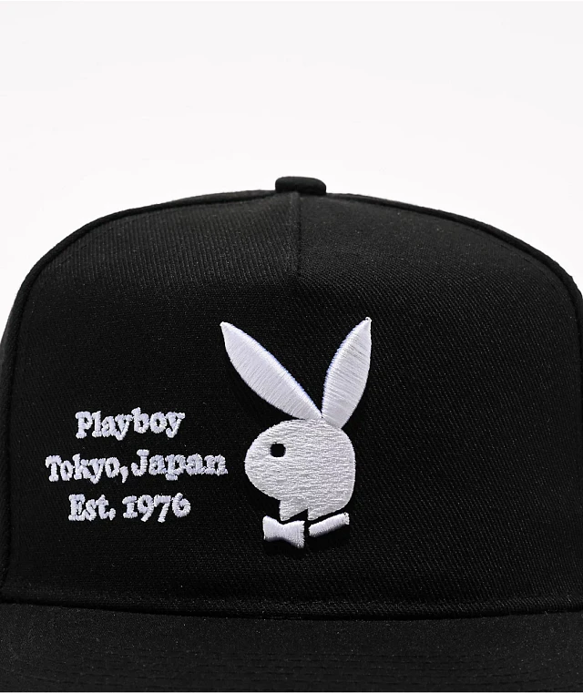 Color Bars x Playboy Tokyo Club Black Snapback Hat | Arden Fair