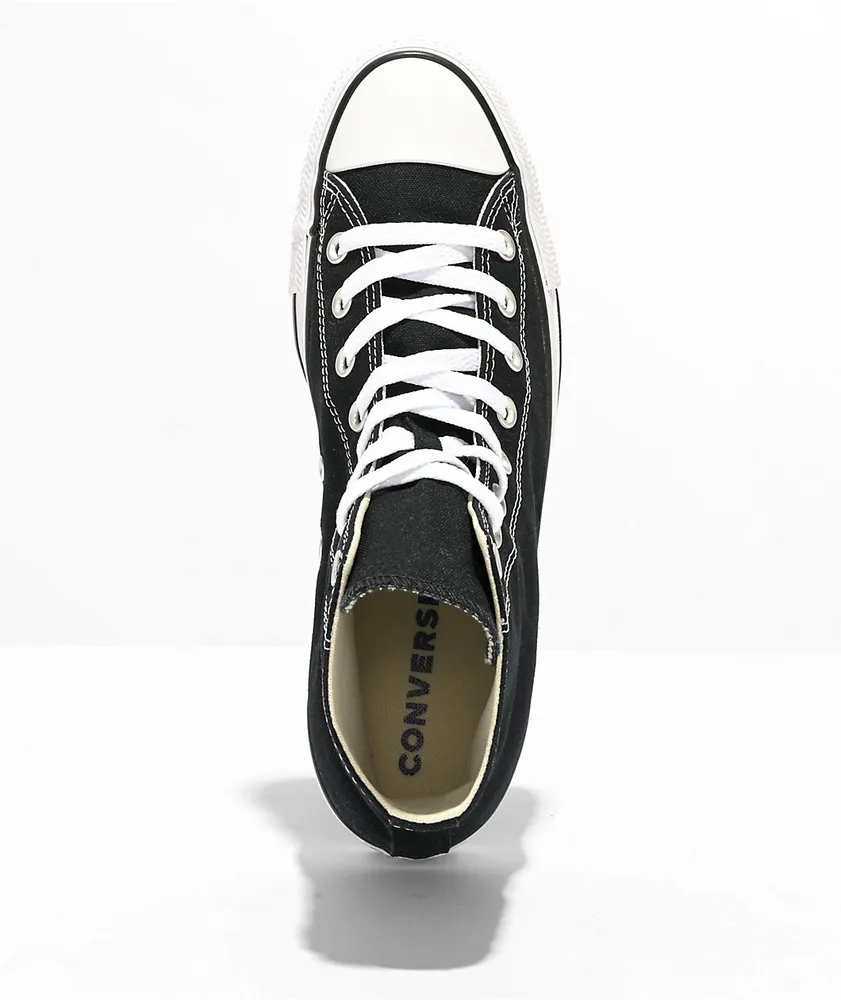 Black high top converse chuck taylor hot sale