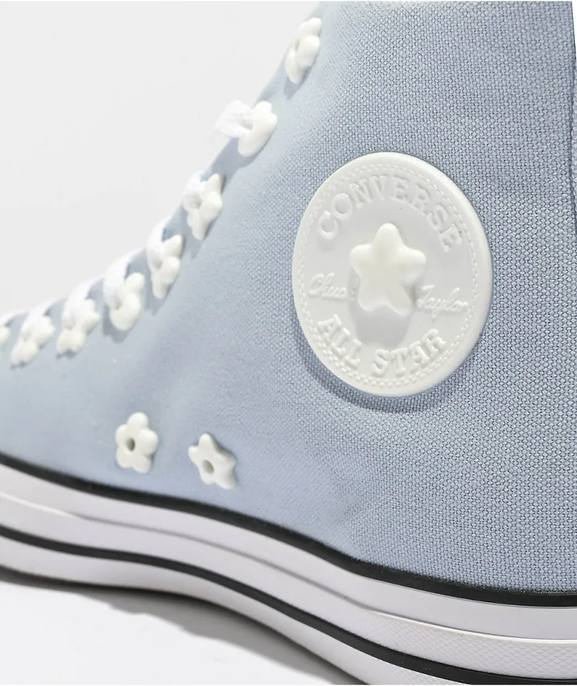 Light blue converse high tops sale