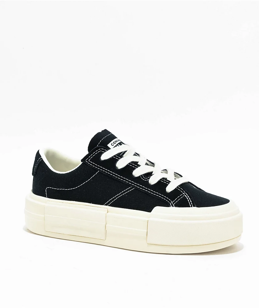 Converse platform sneakers black store
