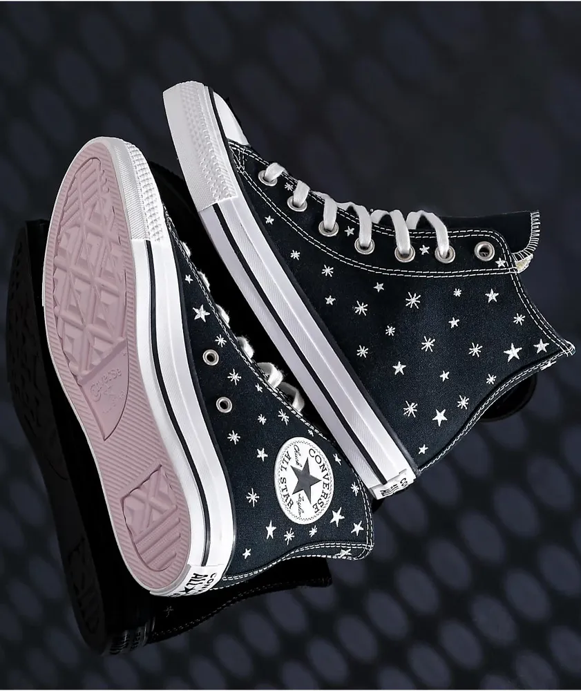 Converse nere alte foot locker hot sale
