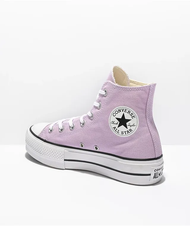 Purple platform converse clearance