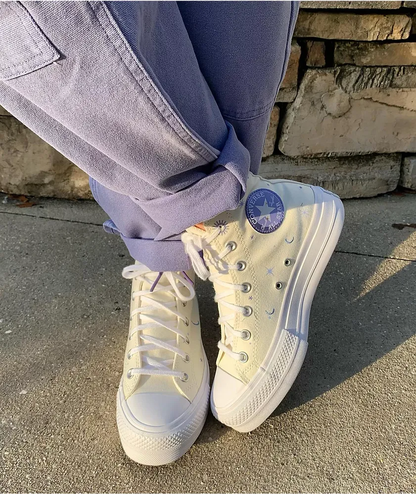 Converse shoes high top white clearance