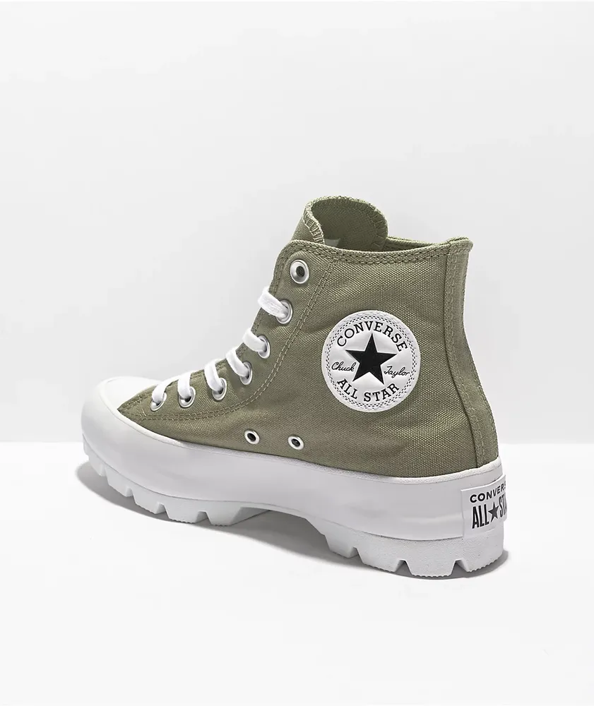 Converse Chuck Taylor All Star Lugged Olive High Top Shoes Mall