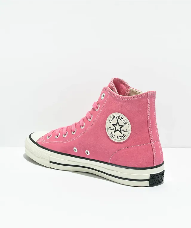 Converse pink suede top