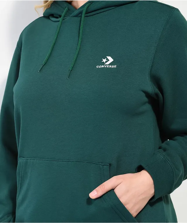 Converse hoodie hotsell green