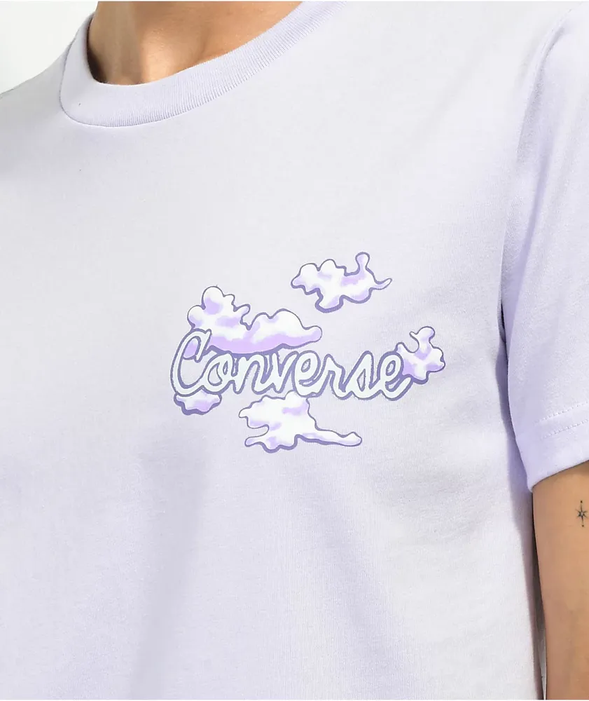 Converse t best sale shirt purple
