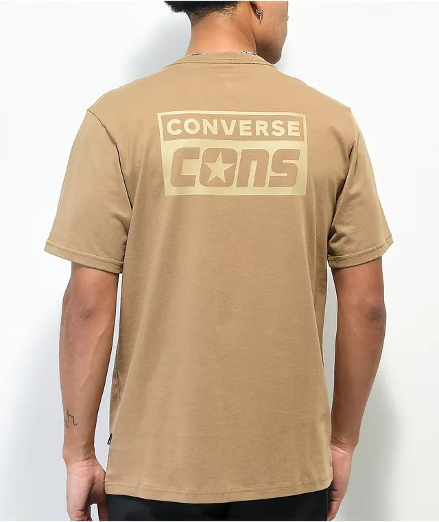 Converse t shop shirt mens brown