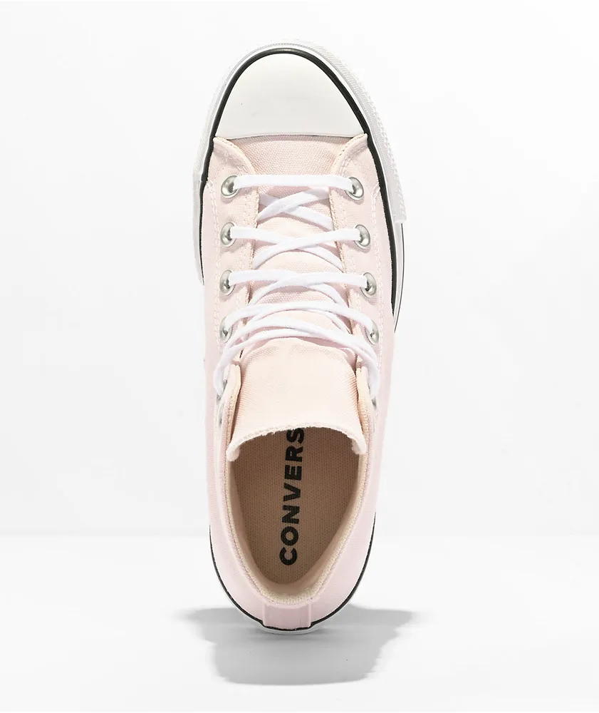 Pink wedge outlet converse