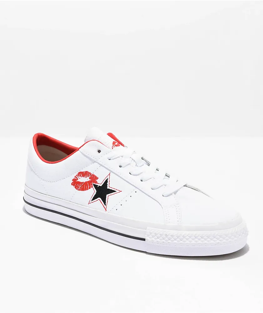 Converse one star shop ox white leather