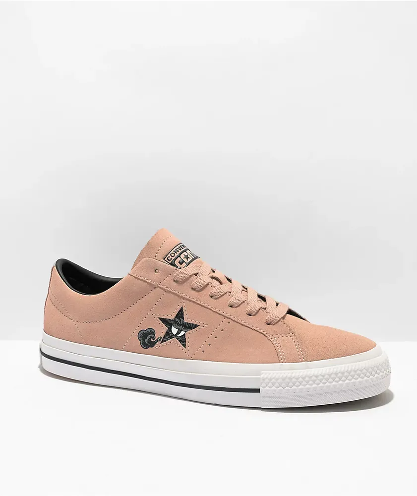 Converse One Star Pro Clay Pink Suede Skate Shoes | Hamilton Place